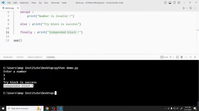 Ch-37 Exception Handling Try Except Else Finally In Python | Python tutorial for beginners in hindi смотреть онлайн