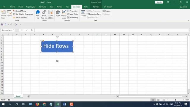 How To Hide Subsequent Rows Using A Button In Excel смотреть онлайн
