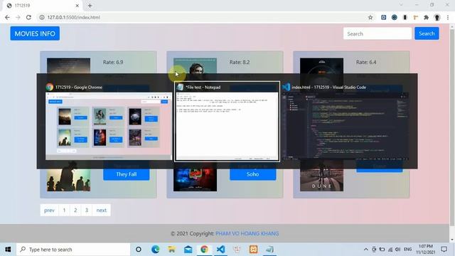 Demo web movies infomation by HTML, CSS, JS, jQuery, BS4, Ajax and WEB API смотреть онлайн