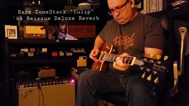Rare ToneAxe "Tulip" guitar & '64 Reissue Fender Deluxe Reverb смотреть онлайн