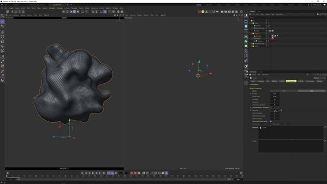 S26 Cloth engine - C4D- Maxon - Softbody - Wrapping effect смотреть онлайн