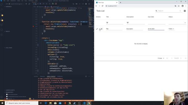 Отладка React приложения в Visual Studio Code смотреть онлайн