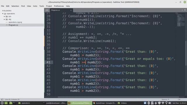 CSharp Lesson Regarding Operators - Made Easy JT Devs in 2022 #CSharp смотреть онлайн