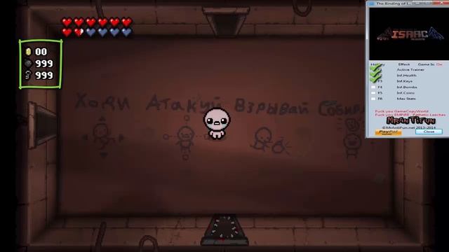 Установка и обзор трейнера для игры The Binding of Isaac: Rebirth смотреть онлайн