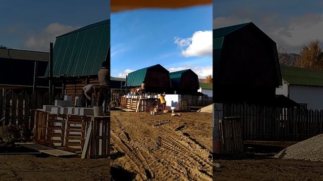 Кладка стен день 3