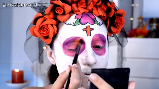 Catrina, Calavera mexicana Maquillaje Día Muertos / Sugar Skull Glitter Mexico Halloween Makeup смотреть онлайн