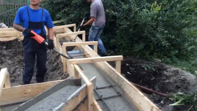 Бетонирование свайно ростверкового фундамента смотреть онлайн