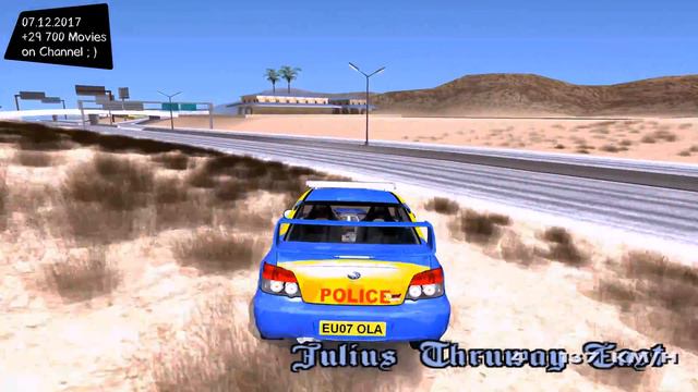 Subaru Impreza WRX STi UK Police Grand Theft Auto San Andreas GTA SA MOD _REVIEW смотреть онлайн