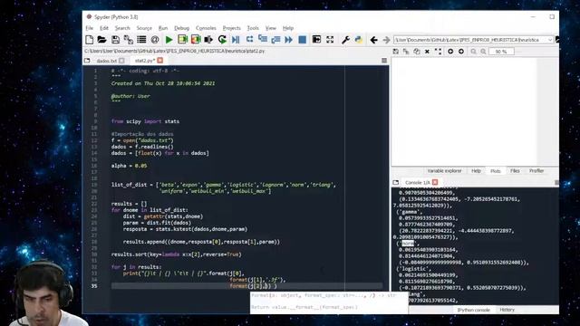 Implementando no Python solução para ajuste de dados às distribuições utilizando teste KS e Scypy смотреть онлайн