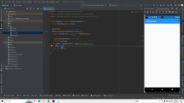 Flutter Restfull Api Kullanımı смотреть онлайн