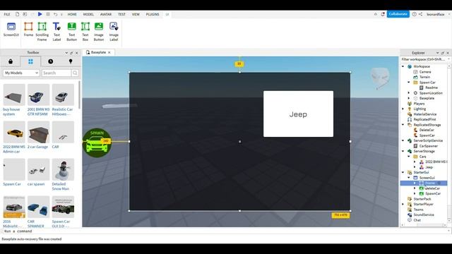 Roblox Studio Как Сделать Спавнер Машин смотреть онлайн