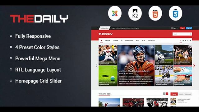 TheDaily - Responsive News Portal Joomla Template | Themeforest Website Templates and Themes смотреть онлайн
