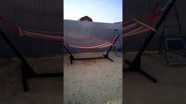 Подставка для гамака из метала, своими руками. смотреть онлайн