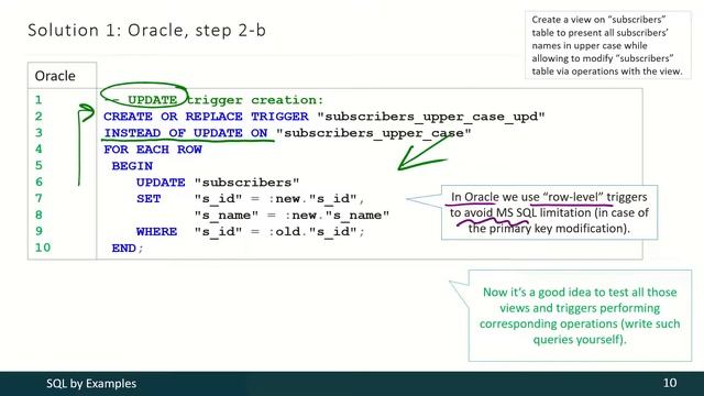 03 - 02 - 01 - Using Updatable Views to Modify Data (Example 29) [RUS] смотреть онлайн