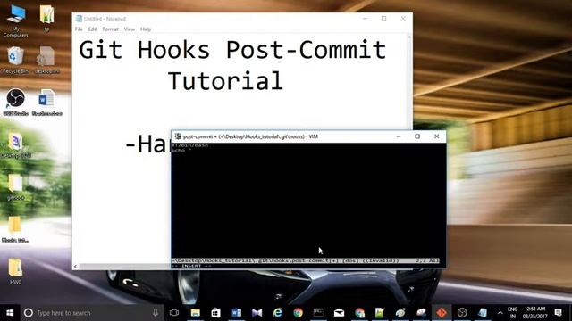 Git Hooks to open a Web Page after commit смотреть онлайн