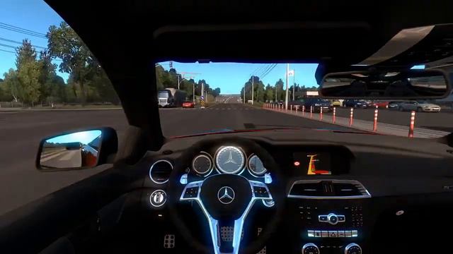 ETS 2 Türkiye | Mercedes-BENZ C63 AMG | Bu nasıl top speed. !!! смотреть онлайн