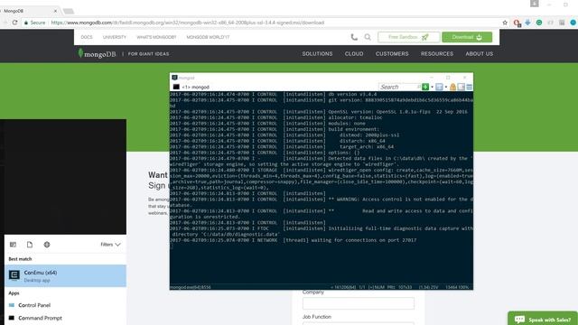 Installing and using MongoDB in the easiest way on Windows смотреть онлайн