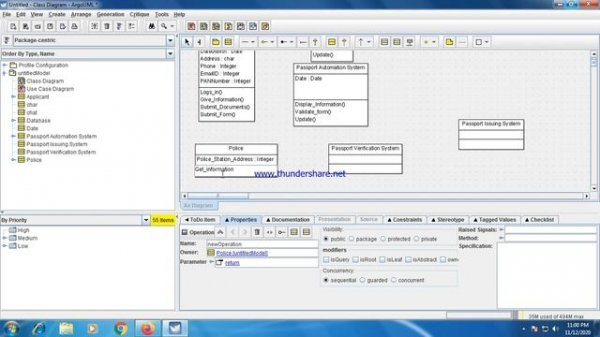 How to draw the class diagram using Argouml