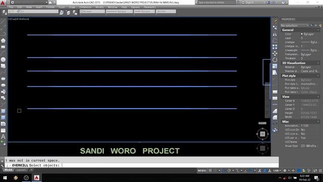 Cara Menghapus Garis Double Di Autocad