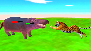 Тигр vs Бегемот! Кто сильнее?? Битва зверей