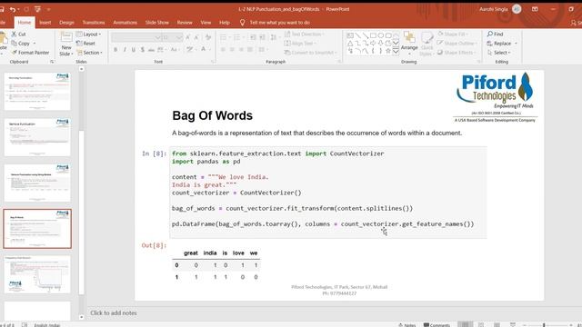 L 2 NLP Bag Of Words(Count Vectorizer) смотреть онлайн