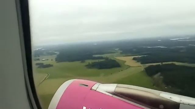Airport Skavsta Stockholm take off Wizzair/ Аэропорт Скавста Стокгольм взлет смотреть онлайн