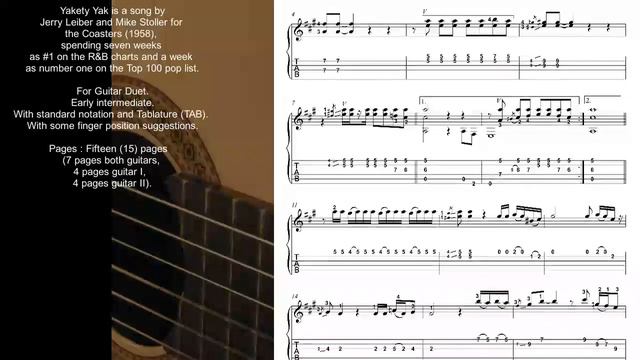 Yakety Yak Guitar Duet
