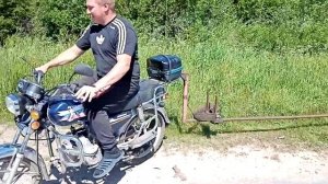 Мопед орион, Прицеп для мопеда, мотоцикла, скутера, прицеп для мотоблока#Гараж35 #прицепдлямопеда