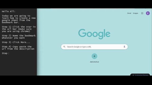 Create a Google Sheet from Bookmark Bar!!! смотреть онлайн