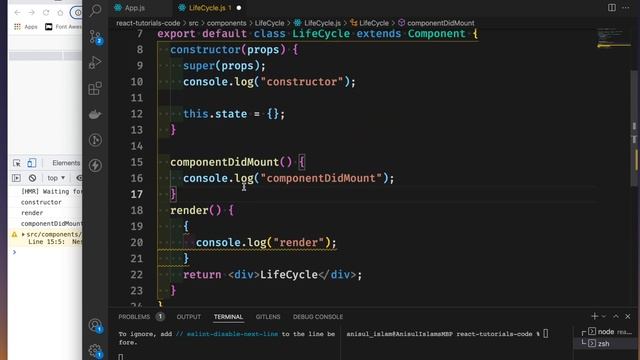 React Bangla Tutorial 50 : life cycle of a class component смотреть онлайн