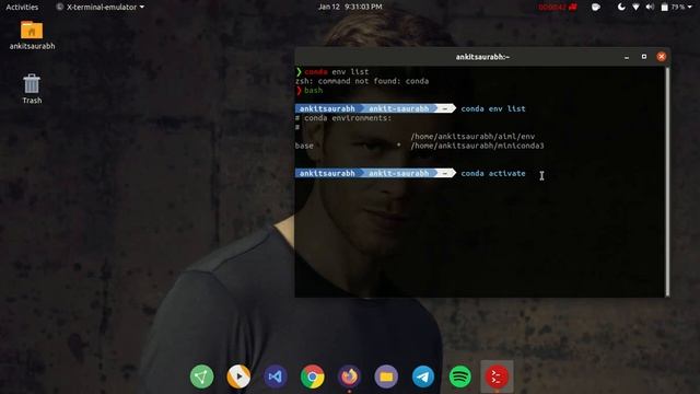 zsh: command not found: conda смотреть онлайн