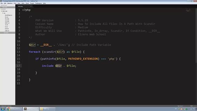 [ PHP Examples In Arabic ] Include All Files with Scandir Function смотреть онлайн