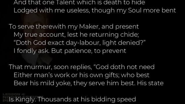 On His Blindness John Milton смотреть онлайн