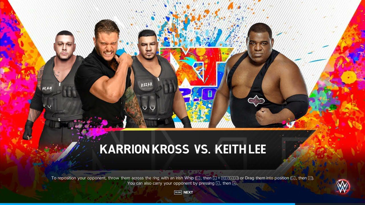 WWE2K23 Karrion Kross w/Authors of Pain vs Keith Lee смотреть онлайн