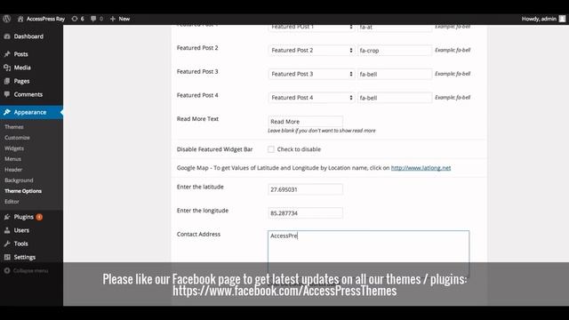 Free WordPress Theme AccessPress Ray - How to Add Google Map Section with Contact Address | Blog смотреть онлайн