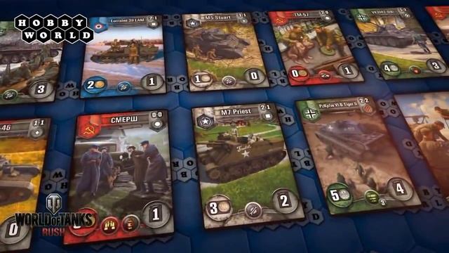 Настольная игра World of Tanks Rush — обзор от Hittoy.ru смотреть онлайн