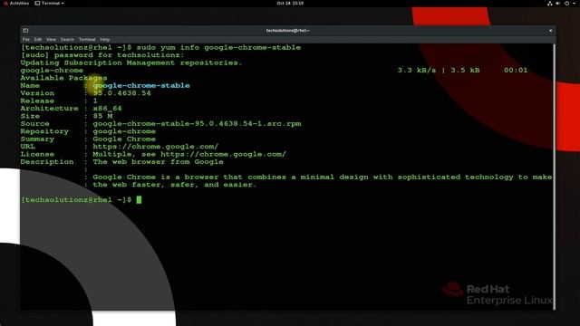 How to Install Google Chrome on RHEL 8.4 | Install Chrome on Red Hat Linux 8.4 | RHEL 8.4 Tutorial смотреть онлайн