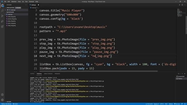 Make a Music Player With Python | Python Project смотреть онлайн