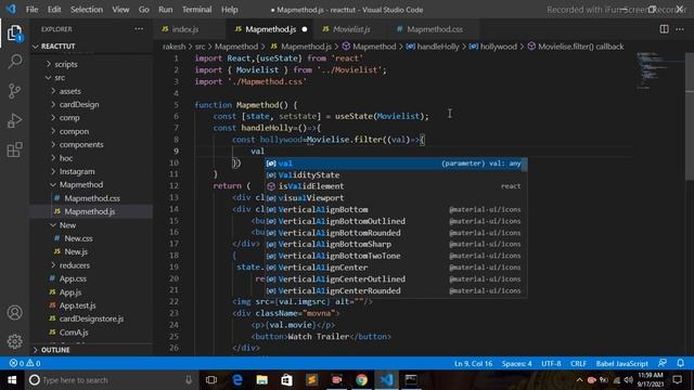 Filter Method in React Js:Part 2 смотреть онлайн