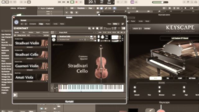 cremona quartet cello, keyscape c7 grand piano, On the hudson from John Pattitucci смотреть онлайн