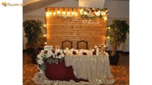 Стол молодоженов оформление | Украшение свадебного стола