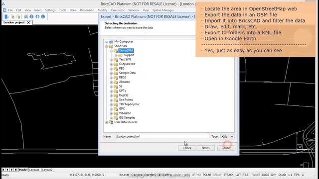 OpenStreetMap data. Edit and export to Google Earth (BricsCAD) - Spatial Manager™ Blog смотреть онлайн