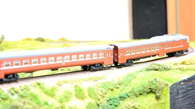 Дизель-поезд ДР1А 138 ПО Сокол Белгород Масштаб НО смотреть онлайн