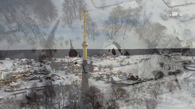 Истомино Тарусский район Церковь Успения Пресвятой Богородицы (аэросъёмка) смотреть онлайн