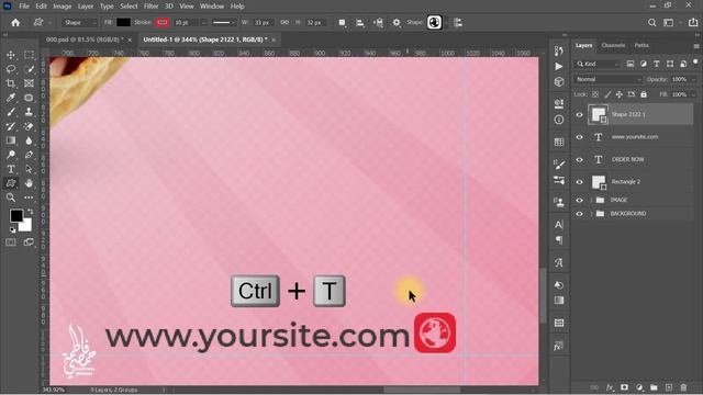 Ice Cream Social Media Banner Design | Adobe Photoshop Tutorial смотреть онлайн