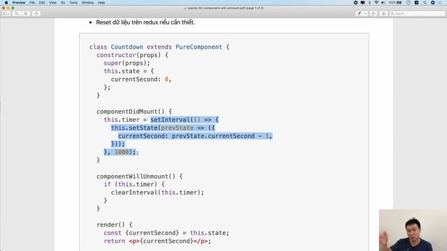 ReactJS: 07-04 componentWillUnmount() смотреть онлайн