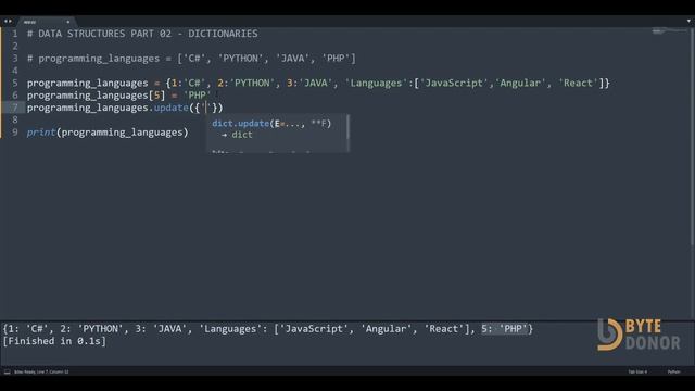 Python Tutorial For Beginners - 05 (Dictionaries) смотреть онлайн