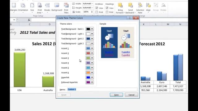 How to change chart colors in Microsoft Excel 2010 смотреть онлайн