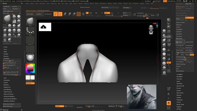 Demon warrior ZBrush +Photoshop. Timelapse #character смотреть онлайн