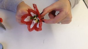 МК: ГИППЕРАСТРУМ / АМАРИЛЛИС из бисера. Часть 3/5. Tutorial: AMARYLLIS out of beads
